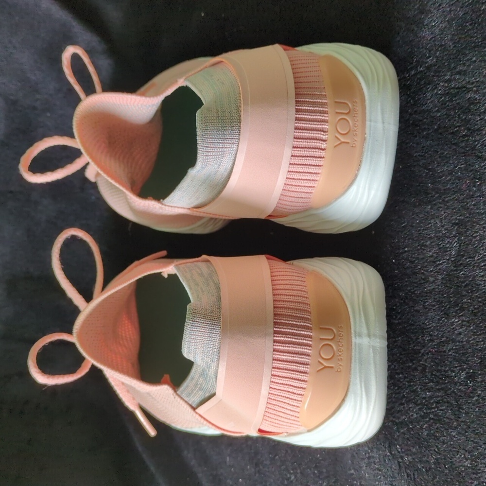 Skechers YOU Spirit Memory foam Slip on/lace up sz 9.5​​ - Picture 6 of 7